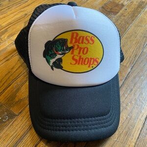 Bass Pro Shops Black and White Mesh Cap